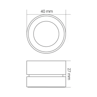 Variateur rotatif sans fil blanc-noir KnockautX, par BRELAG 